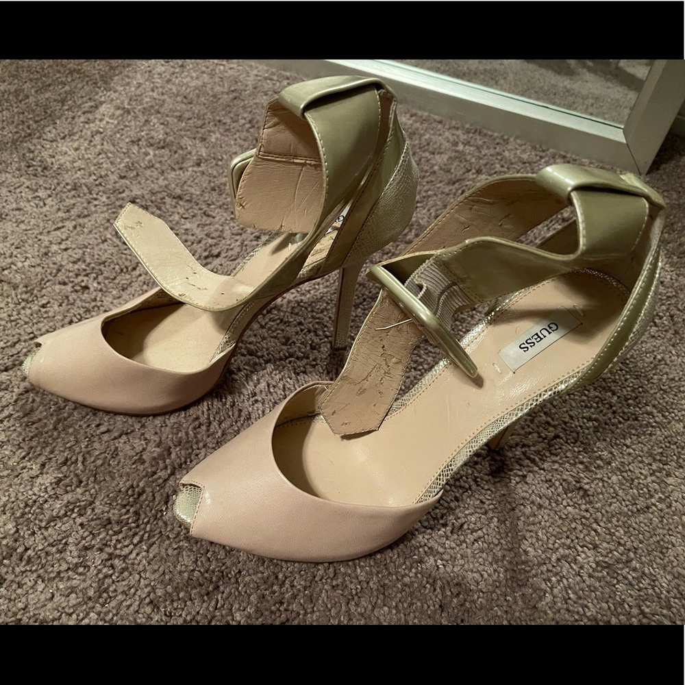Guess nude stiletto heels